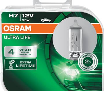 OSRAM traz ao mercado automotivo a linha de lâmpadas ULTRA LIFE, com vida útil até 4 vezes maior que originais de fábrica